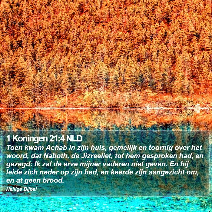 1 Koningen 21:4 NLD Bible Study