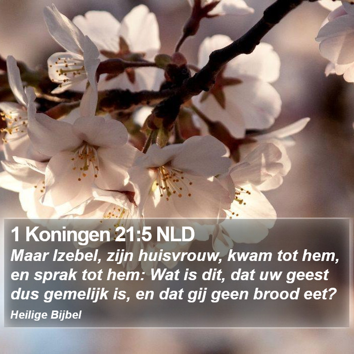 1 Koningen 21:5 NLD Bible Study