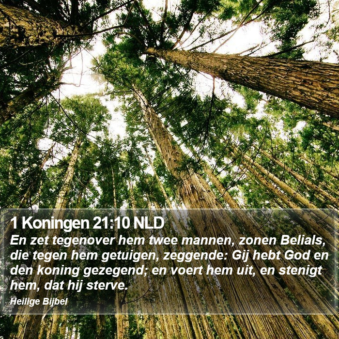1 Koningen 21:10 NLD Bible Study
