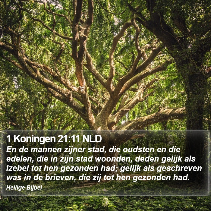 1 Koningen 21:11 NLD Bible Study