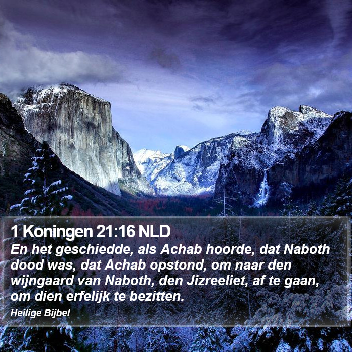 1 Koningen 21:16 NLD Bible Study