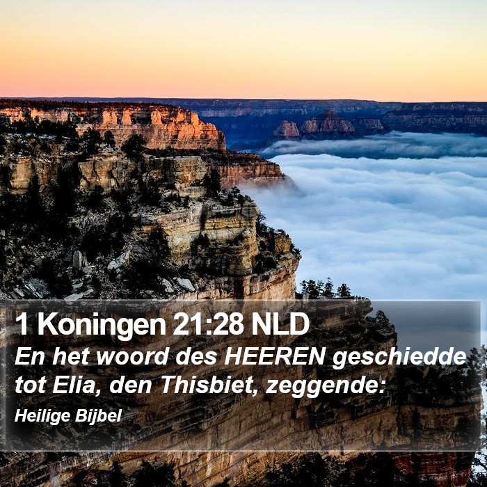 1 Koningen 21:28 NLD Bible Study