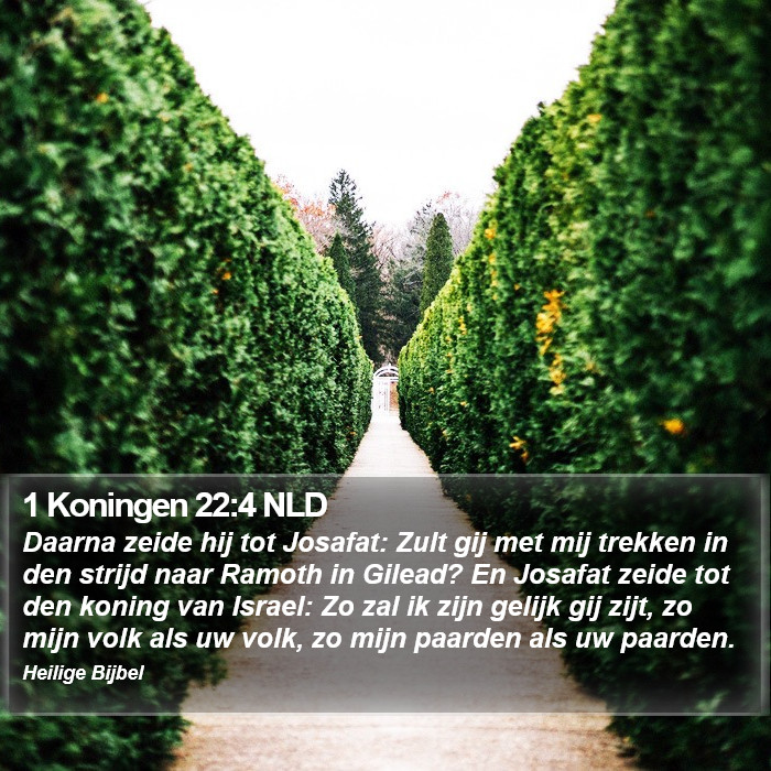 1 Koningen 22:4 NLD Bible Study