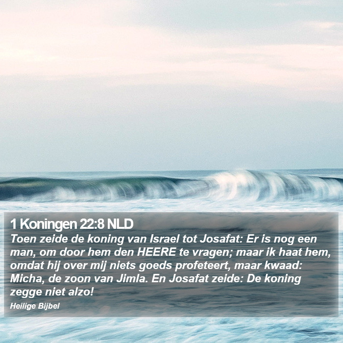 1 Koningen 22:8 NLD Bible Study