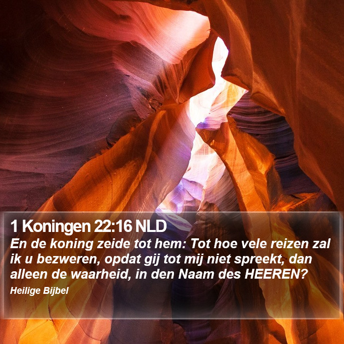 1 Koningen 22:16 NLD Bible Study