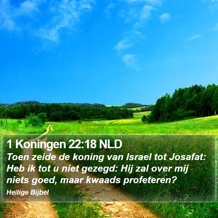 1 Koningen 22:18 NLD Bible Study