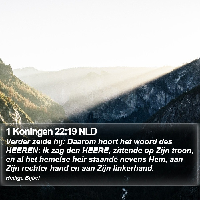 1 Koningen 22:19 NLD Bible Study