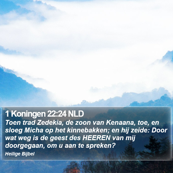 1 Koningen 22:24 NLD Bible Study