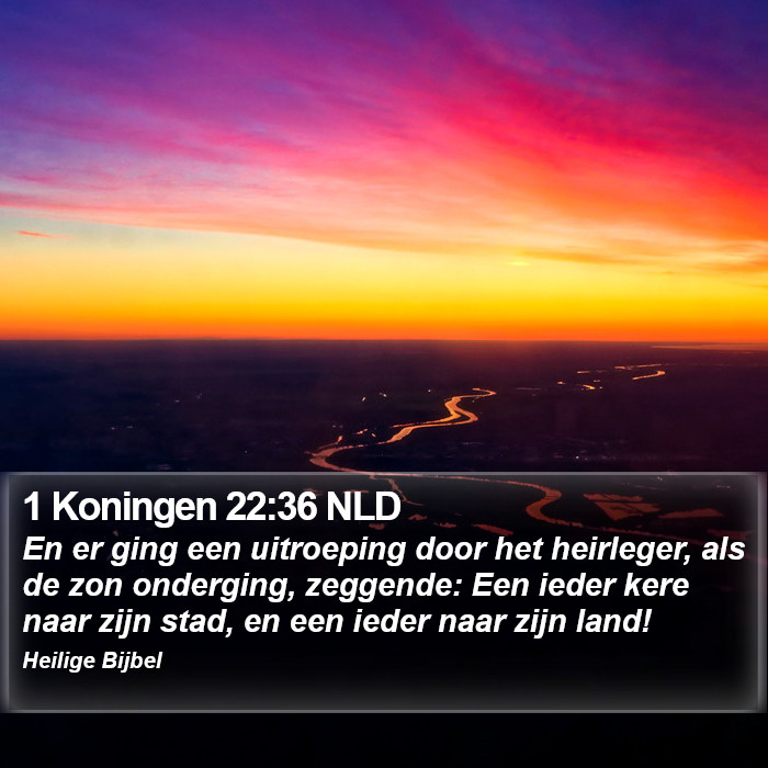 1 Koningen 22:36 NLD Bible Study