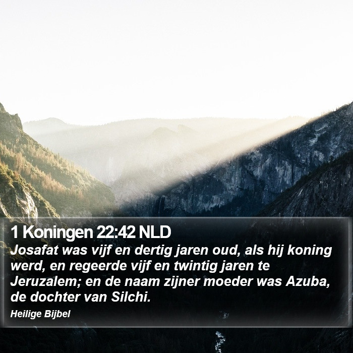 1 Koningen 22:42 NLD Bible Study