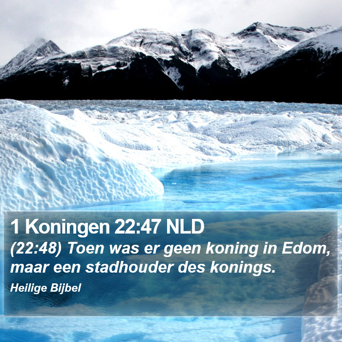 1 Koningen 22:47 NLD Bible Study