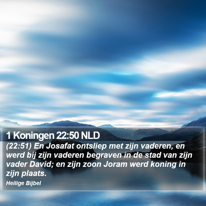 1 Koningen 22:50 NLD Bible Study