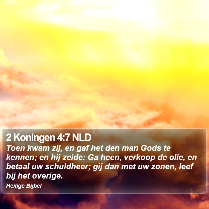 2 Koningen 4:7 NLD Bible Study