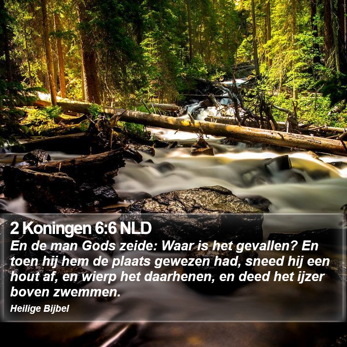 2 Koningen 6:6 NLD Bible Study