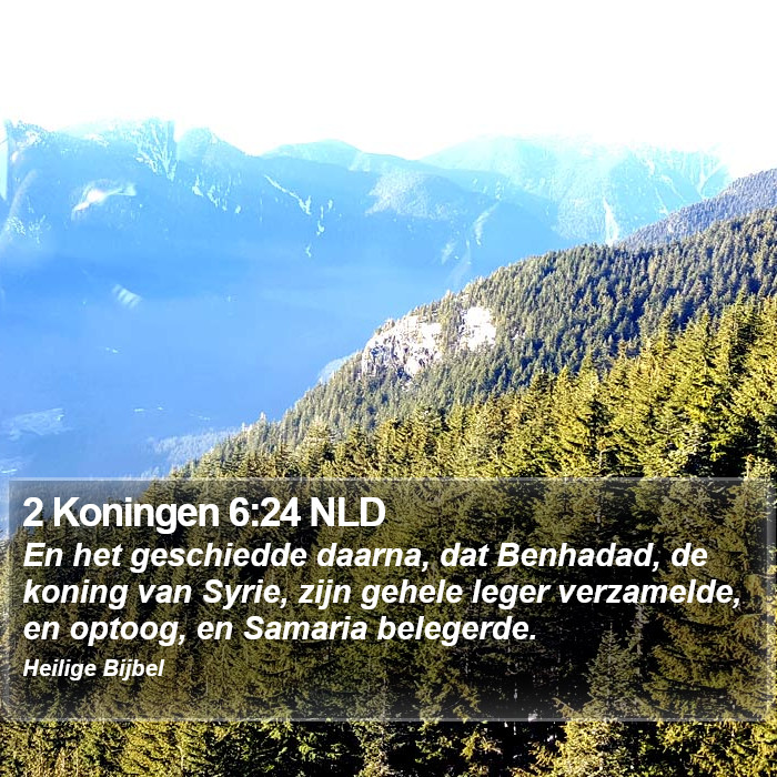 2 Koningen 6:24 NLD Bible Study