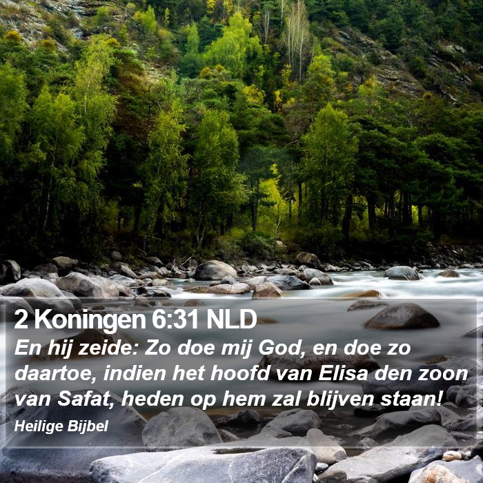 2 Koningen 6:31 NLD Bible Study