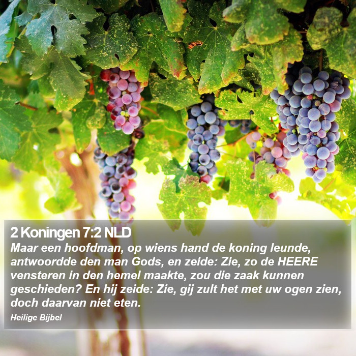 2 Koningen 7:2 NLD Bible Study