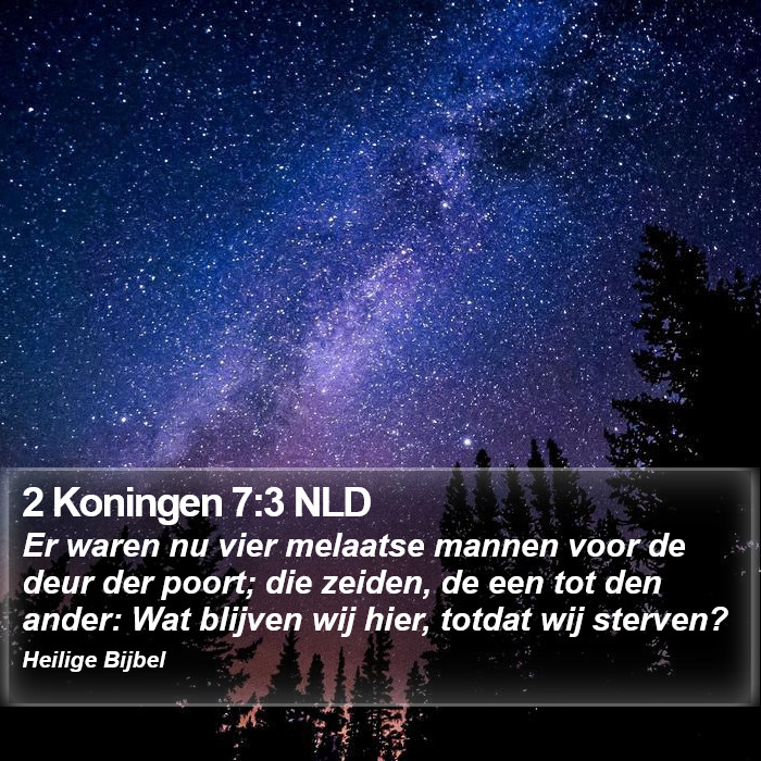 2 Koningen 7:3 NLD Bible Study