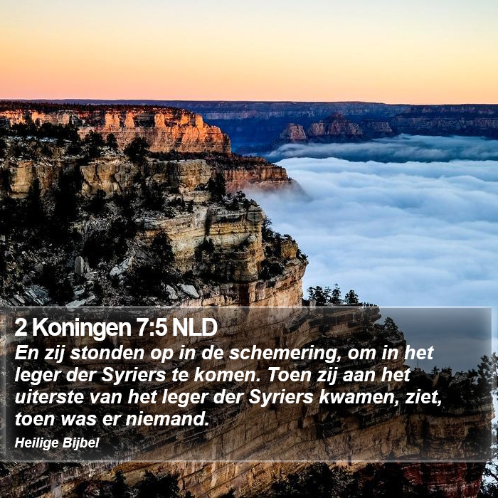 2 Koningen 7:5 NLD Bible Study