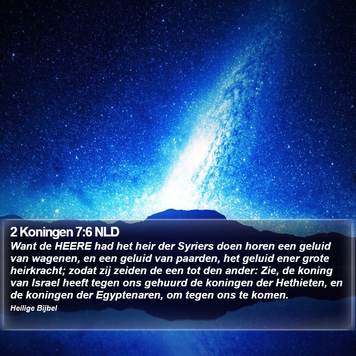 2 Koningen 7:6 NLD Bible Study