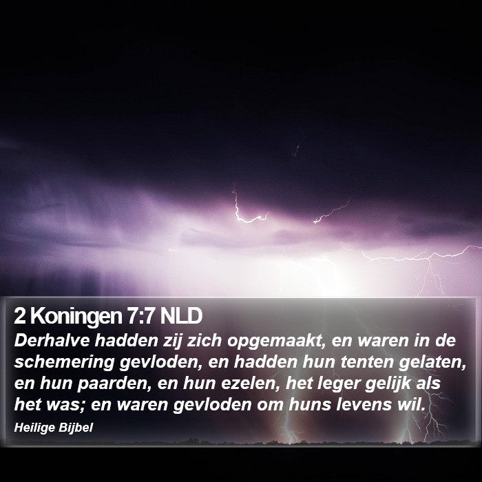 2 Koningen 7:7 NLD Bible Study