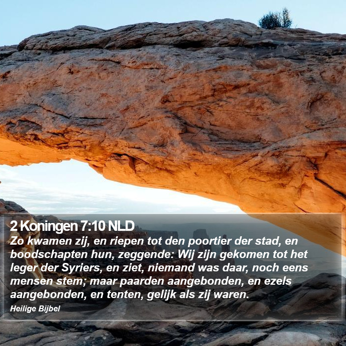2 Koningen 7:10 NLD Bible Study