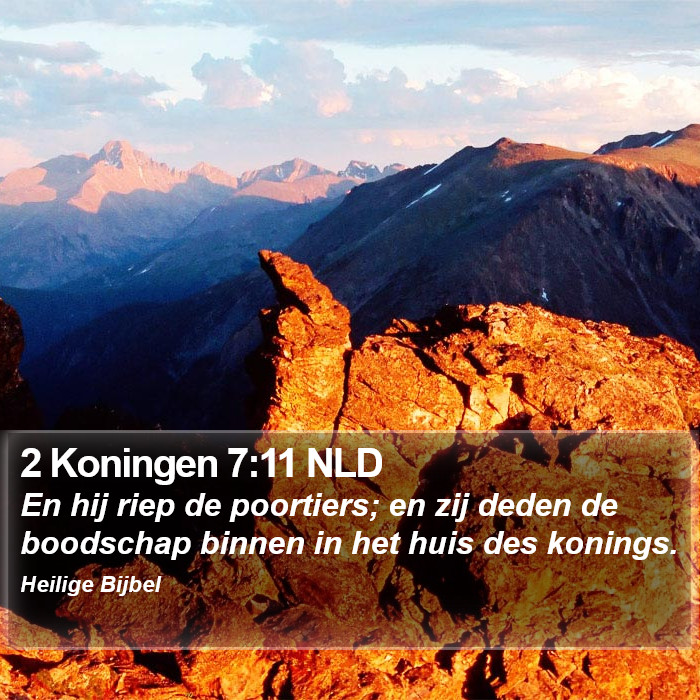 2 Koningen 7:11 NLD Bible Study
