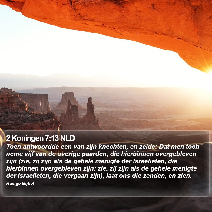 2 Koningen 7:13 NLD Bible Study