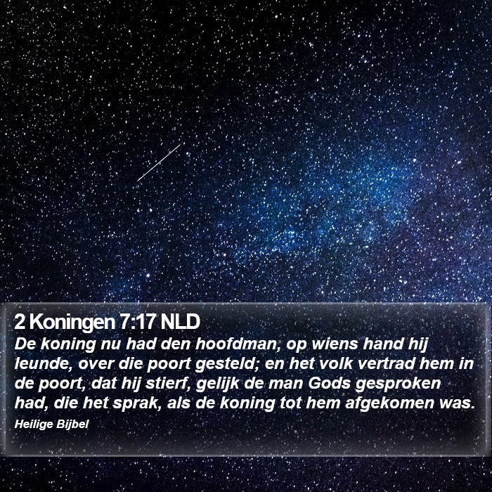 2 Koningen 7:17 NLD Bible Study
