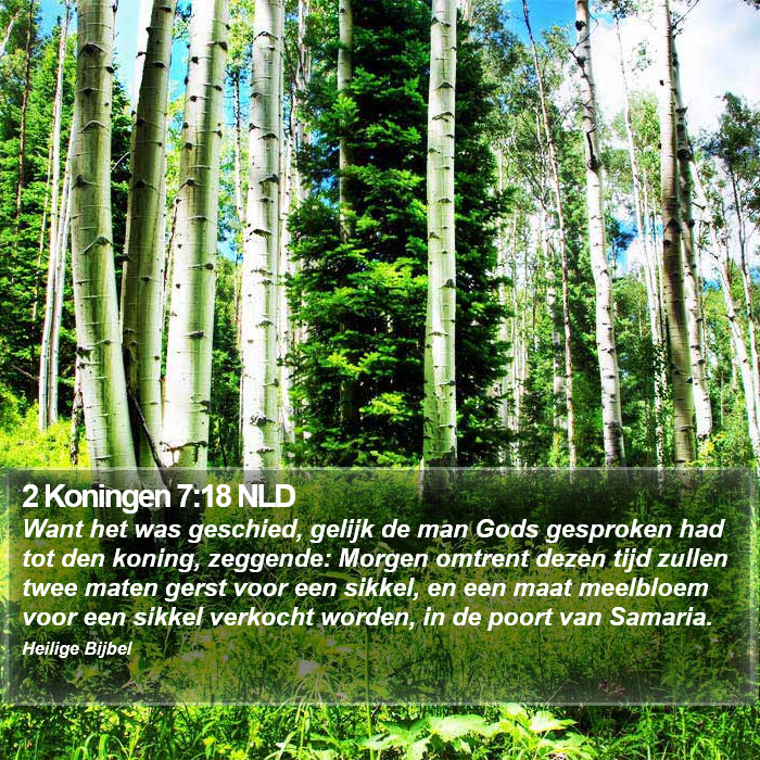 2 Koningen 7:18 NLD Bible Study