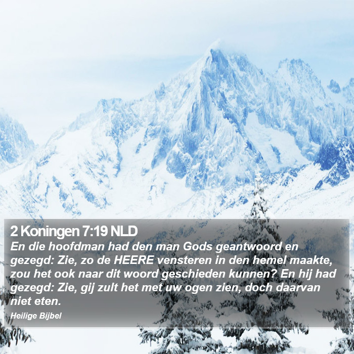 2 Koningen 7:19 NLD Bible Study