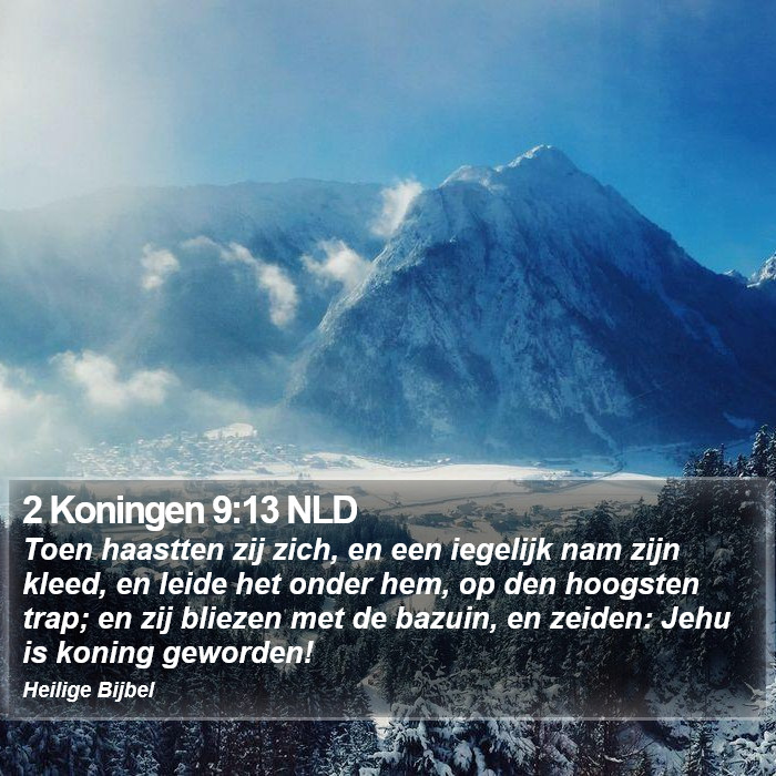 2 Koningen 9:13 NLD Bible Study