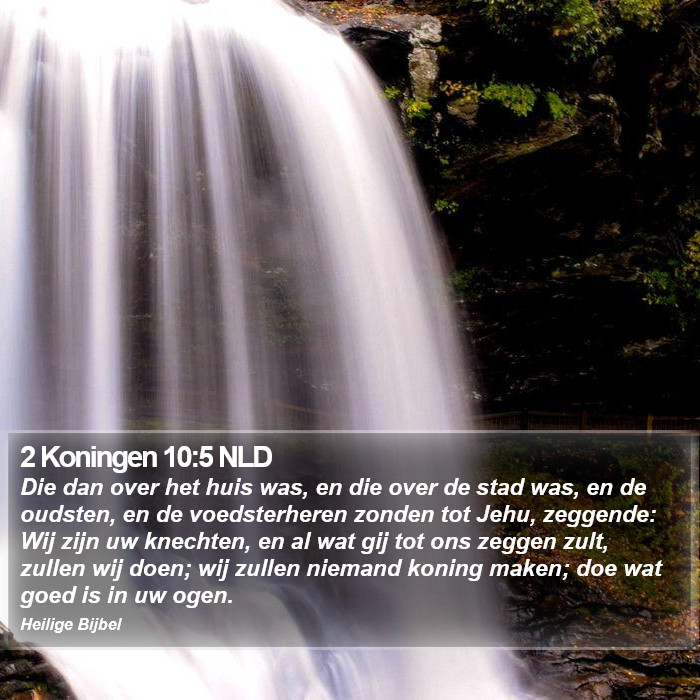 2 Koningen 10:5 NLD Bible Study
