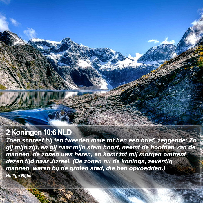 2 Koningen 10:6 NLD Bible Study