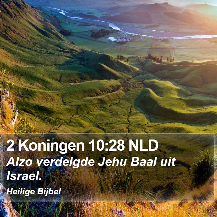 2 Koningen 10:28 NLD Bible Study