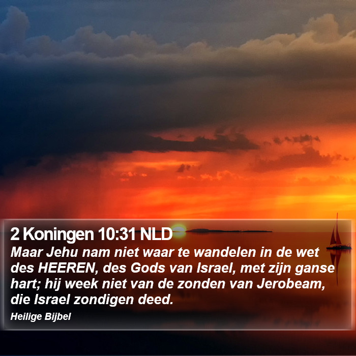 2 Koningen 10:31 NLD Bible Study