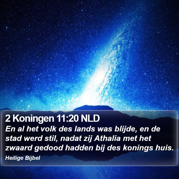 2 Koningen 11:20 NLD Bible Study