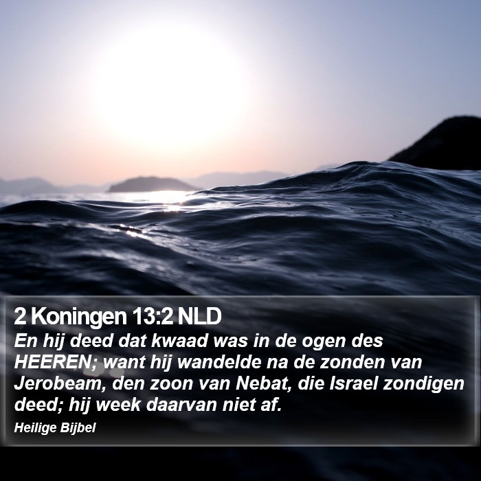 2 Koningen 13:2 NLD Bible Study