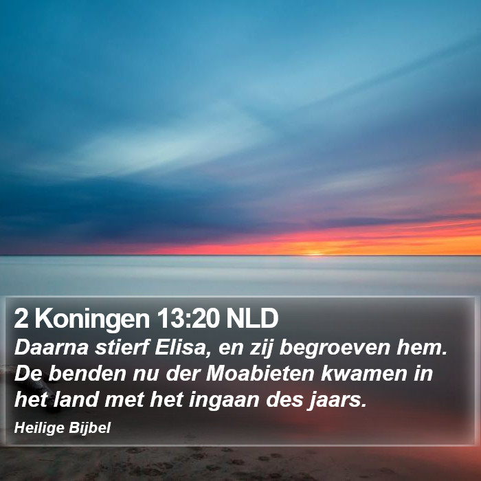 2 Koningen 13:20 NLD Bible Study