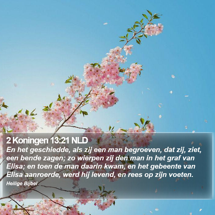 2 Koningen 13:21 NLD Bible Study