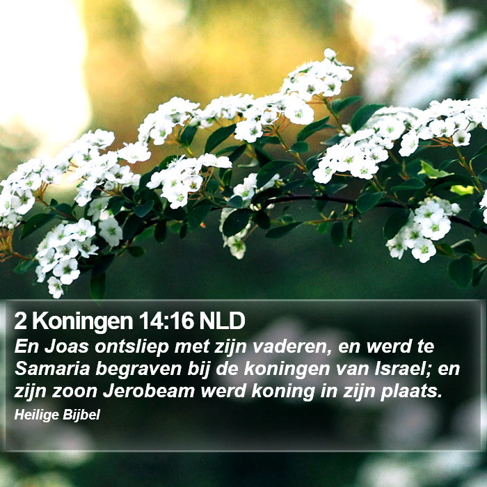 2 Koningen 14:16 NLD Bible Study