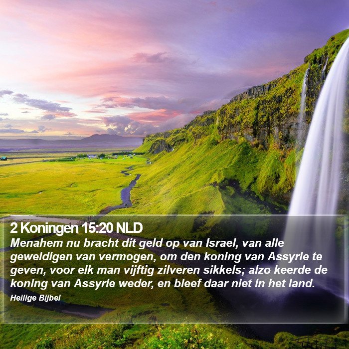 2 Koningen 15:20 NLD Bible Study