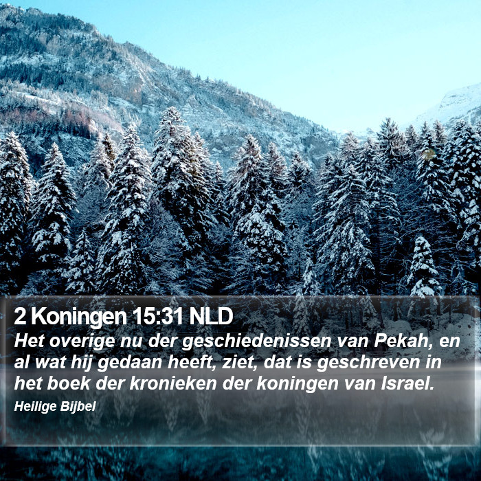 2 Koningen 15:31 NLD Bible Study