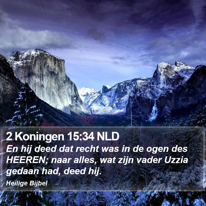 2 Koningen 15:34 NLD Bible Study