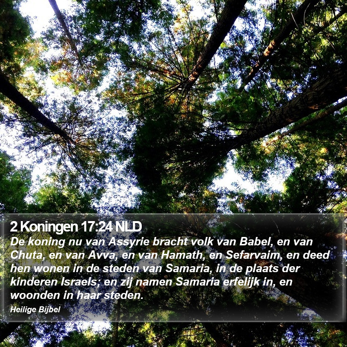 2 Koningen 17:24 NLD Bible Study