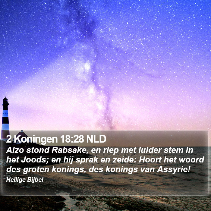 2 Koningen 18:28 NLD Bible Study