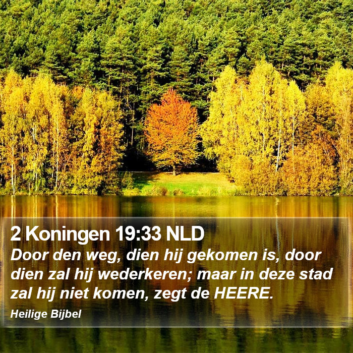 2 Koningen 19:33 NLD Bible Study