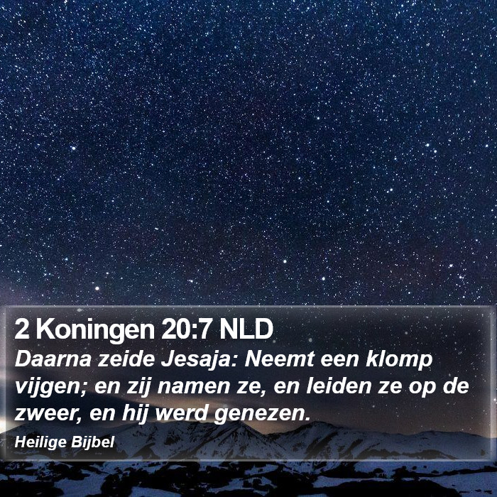 2 Koningen 20:7 NLD Bible Study