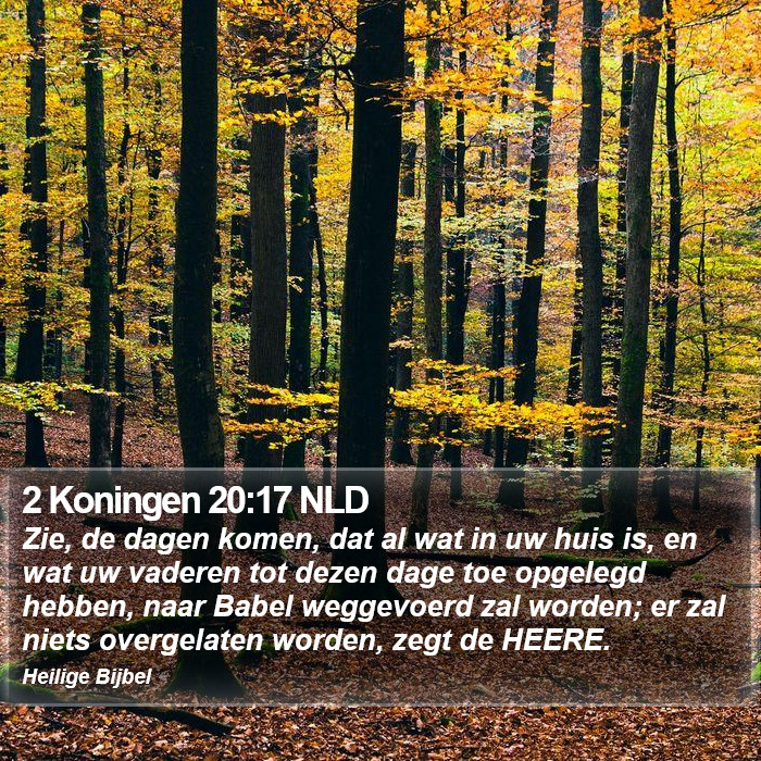 2 Koningen 20:17 NLD Bible Study
