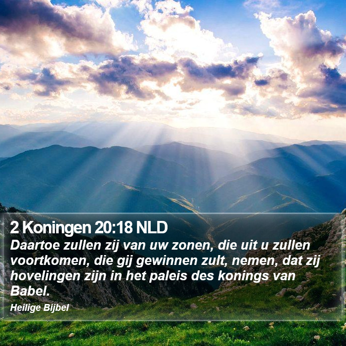 2 Koningen 20:18 NLD Bible Study